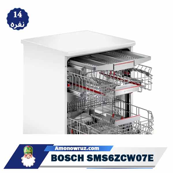 ماشین ظرفشویی بوش 6ZCW07E مدل SMS6ZCW07E ظرفیت 14 نفره