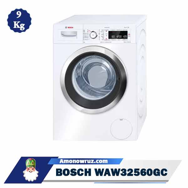 ماشین لباسشویی بوش 32560 مدل WAW32560GC ظرفیت 9 کیلوگرم