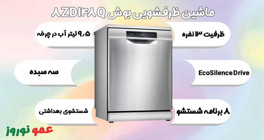 معرفی ماشین ظرفشویی بوش 8ZDI48Q