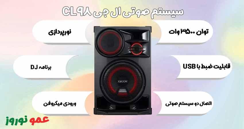 معرفی سیستم صوتی ال جی CL98